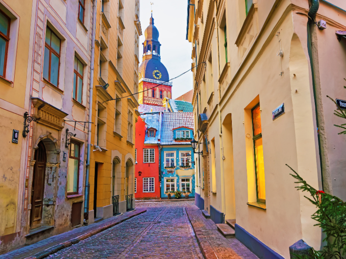 17. Riga, Latvia, had a population of 634,000, which was 33.3% of the country