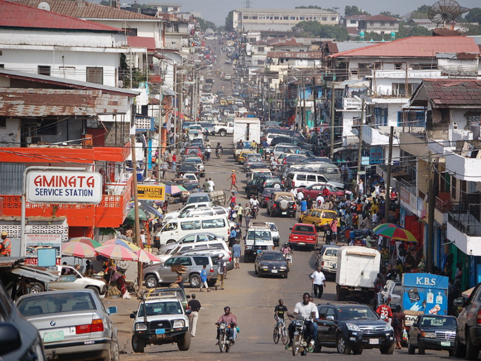 24. Monrovia, Liberia, had a population of 1,467,000, which was 29.7% of the country