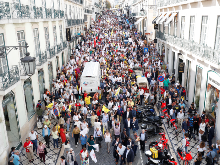 28. Lisbon, Portugal, had a population of 2,942,000, which was 28.8% of the country