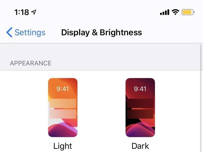 To turn on dark mode on your iPhone, open up Settings, then go to Display & Brightness. You