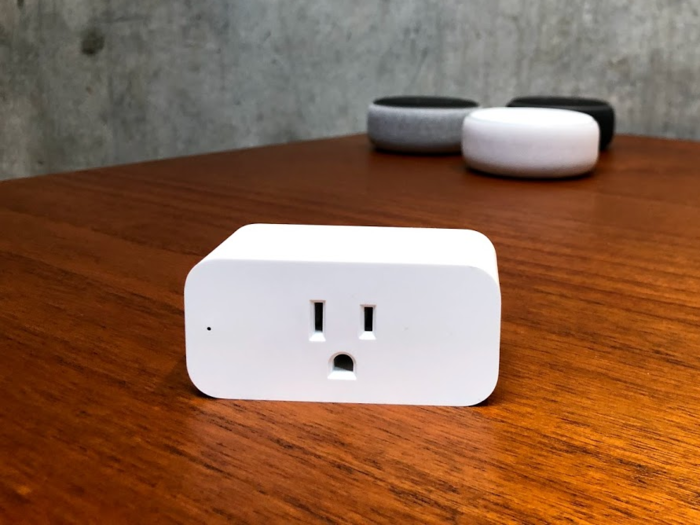 Smart outlets that let him control devices from the couch or his phone