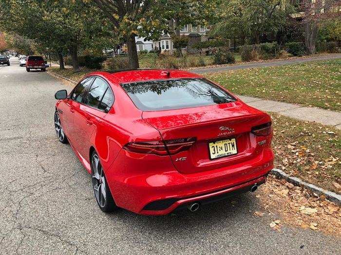 In keeping with the overall trend in the industry, the Jaguar XE is a fastback sedan, but with a trunk rather than a hatch. Again, the design is perfectly executed, with the rear elements unifying and creating an illusion of rear-wheel-drive muscle for an AWD setup.