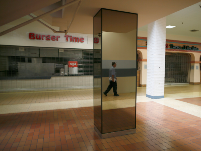 The mall had been hanging on by a thread after it lost its two main anchors, Montgomery Ward and JCPenney, several years earlier.