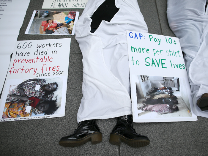 Also in 2006, Gap was among the retailers implicated in a series of labor rights protests after reports surfaced alleging poor working conditions at factories overseas.