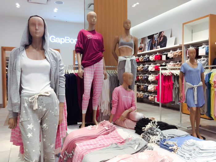 Later, Gap also opened GapBody for intimates and athletic apparel and BabyGap for baby apparel.