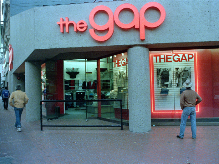 The first Gap store primarily sold Levis and records.