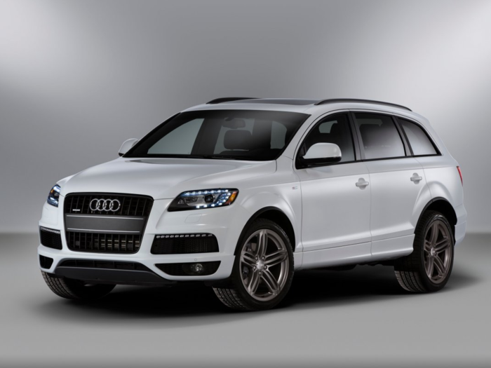 8. Audi Q7: 63.5% depreciation with a difference of $43,269.