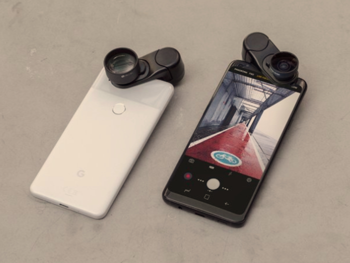 A high-end, clip-on smartphone lens kit