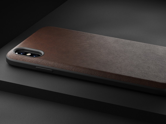 A sleek leather iPhone case