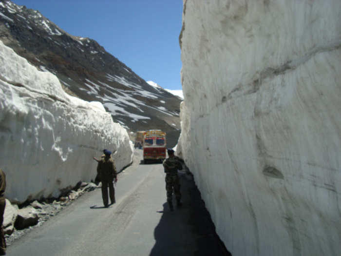 The Lahaul Valley comprises of over two dozen small, scattered villages. They are cut off from the rest of the world for over four months from December onwards owing to the heavy snow accumulation in the Rohtang Pass (13,050 feet) -- the only road link with Manali in Kullu district.