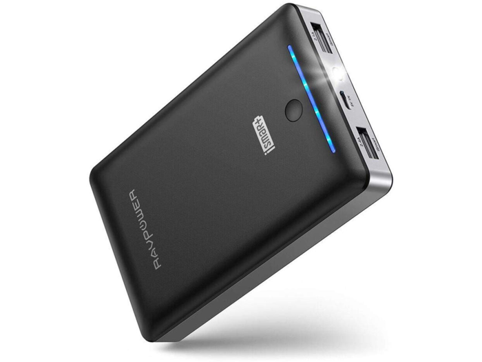 A power bank with enough juice to charge a phone five times