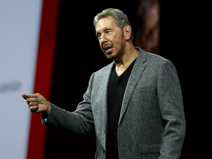 Oracle founder Larry Ellison. Actual 2018 net worth: $58.4 billion.