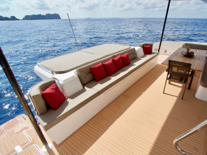 In addition to its eco-friendly features, the vessel also has lavish amenities.