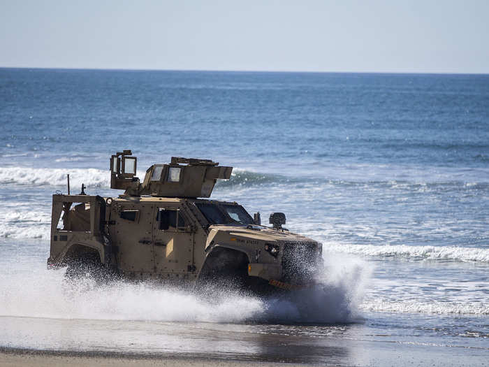 The students are from various units on Camp Pendleton. Once they are trained, they will return to their respective units ready to conduct missions with the new JLTVs being assigned to those units.