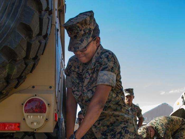 Following their time in the classroom, they proceed outside to receive hands-on training with a JLTV. They will learn about the parts and see first hand the new features a JLTV has to offer.