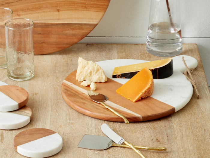 An elegant cheese board