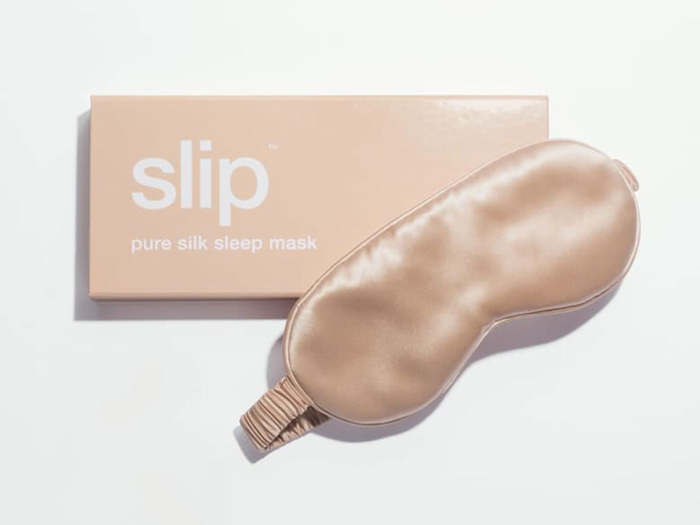 A pure silk sleep mask