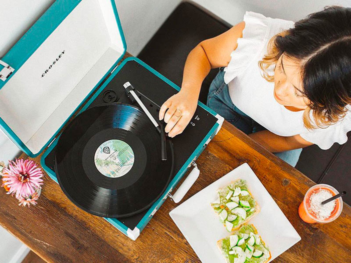 A high-tech record player with retro appeal