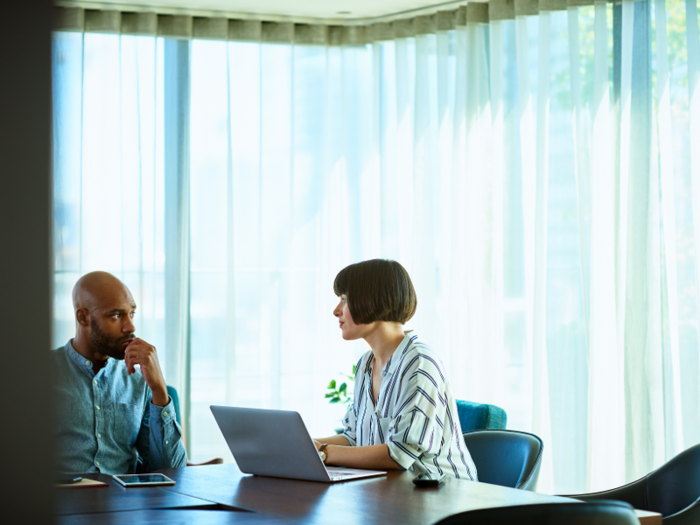 Be wary if you see your boss having more closed door meetings than usual.