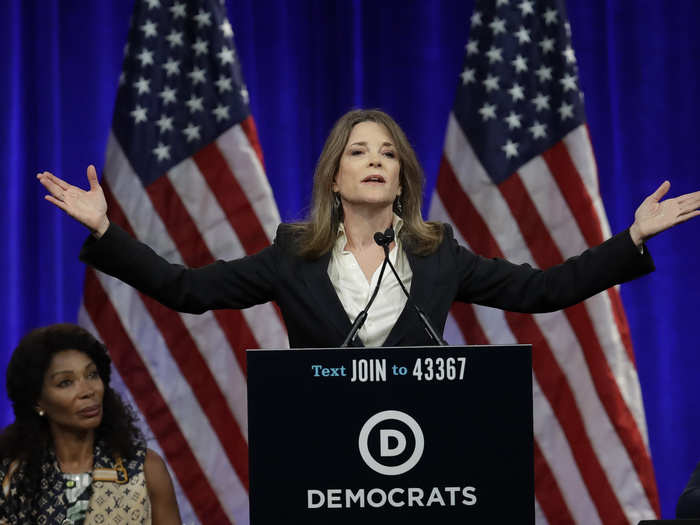 Marianne Williamson supporters least liked Biden, Delaney, and Buttigieg.