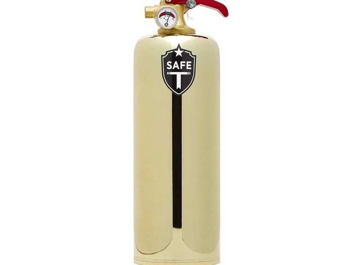 Luxe brass fire extinguisher