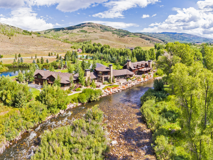 The Weber River runs through the estate.