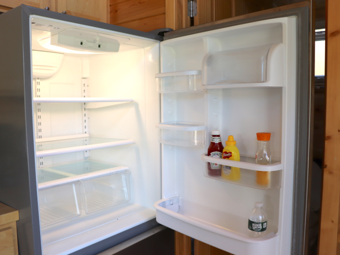 And I could probably fit my entire fridge into the tiny house fridge if I removed its shelves.