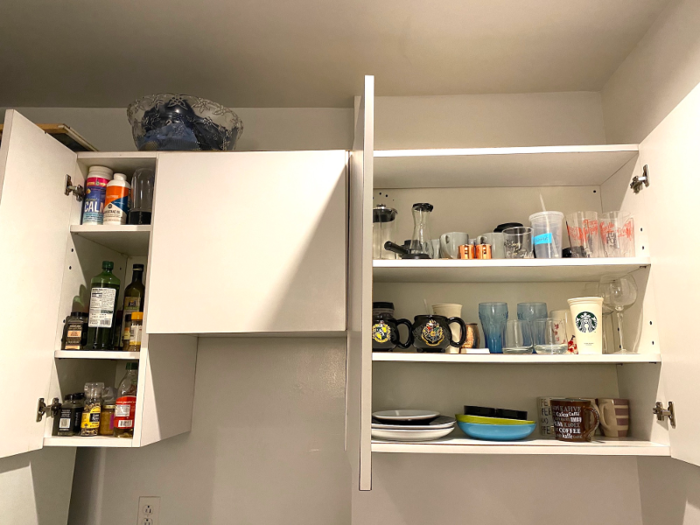 The kitchen storage space in my apartment isn