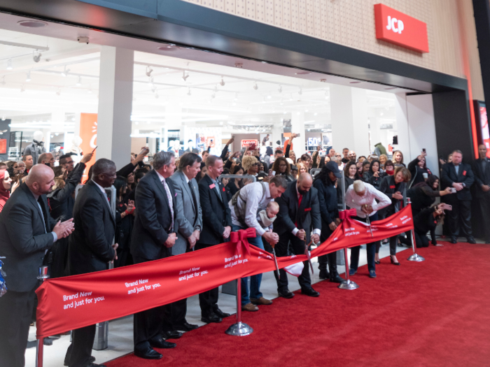 Several JCPenney executives, including Soltau, came to christen the new store.