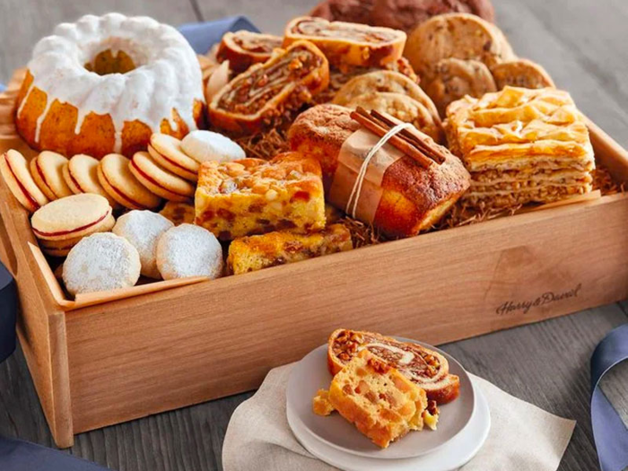 A carb-heavy box of pastries and breads