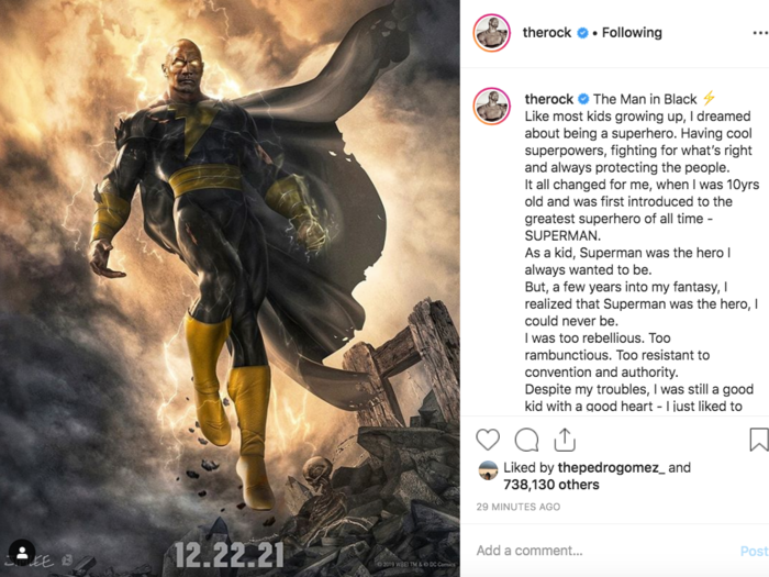 "Black Adam" — December 22, 2021