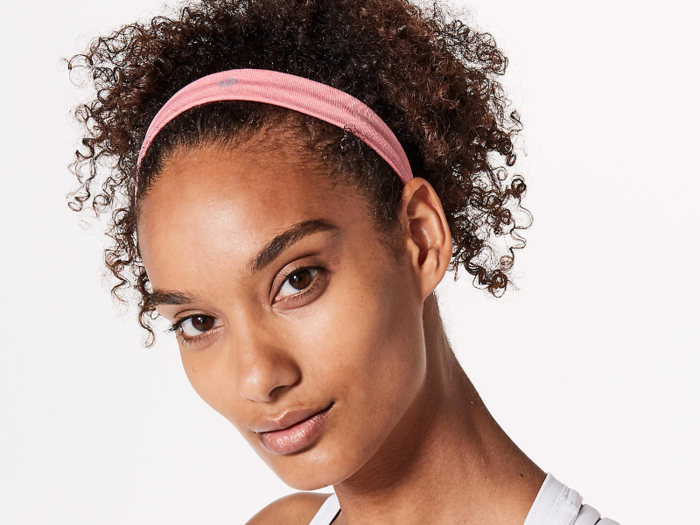 A sweat-wicking headband