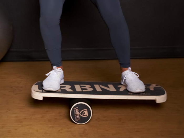 A balance board that fires up their core muscles