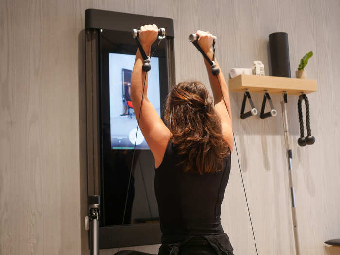 Peloton tunes you into live classes, but Tonal