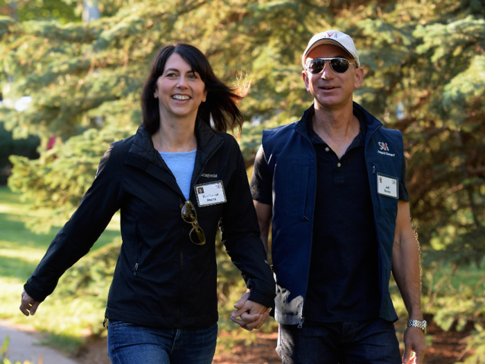 That year, Bezos and his wife, MacKenzie Bezos, attended "billionaires