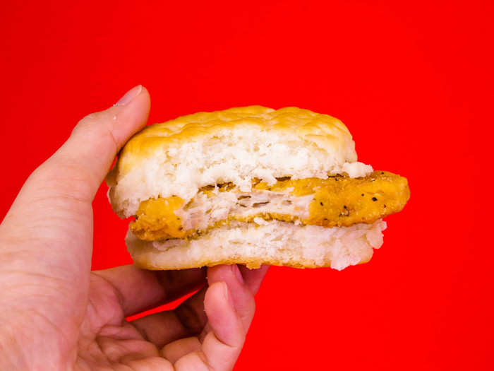 I found it dry, boring, and low-effort. But if a McChicken patty in a biscuit sounds good to you, it