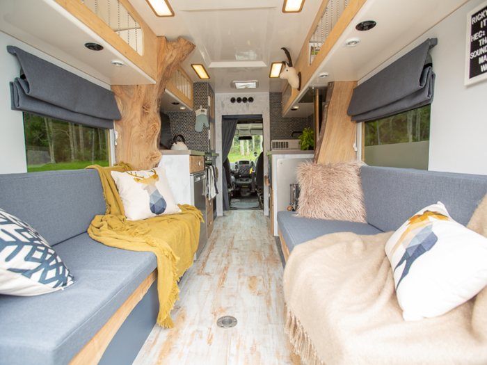 Ivan is a “modern twist on a classic wooden camper van interior,” according to its makers.