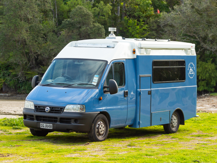 However, instead of going with that chassis, the couple settled on a decommissioned Fiat ambulance that would give them the space for a luxury camper, according to Quirky Campers.