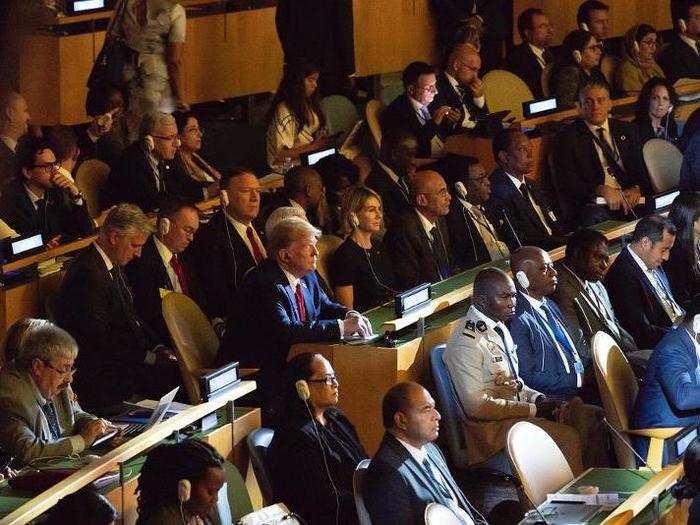 September 23: Trump attends a summit on climate at the UN General Assembly that he originally said he was going to skip.