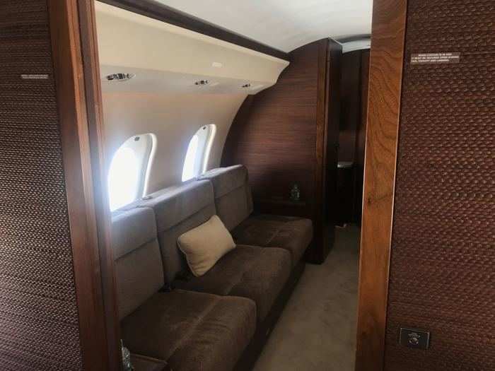 You can peer inside some private jets...