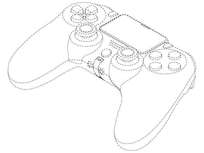 One last angled look at the PlayStation 5 controller.