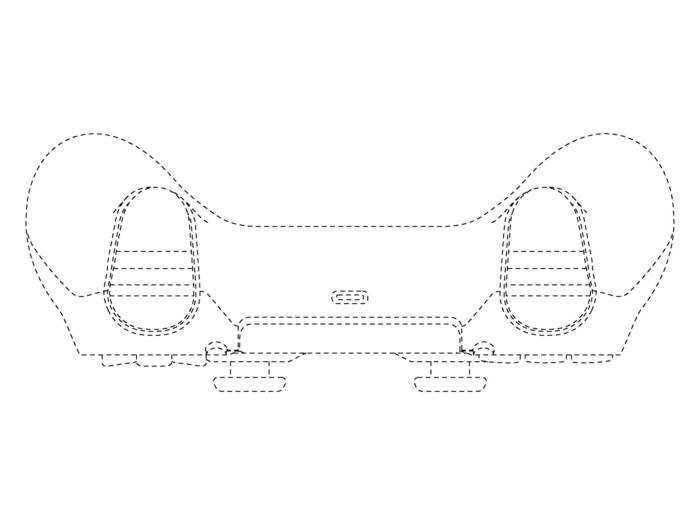 The top view of the PlayStation 5 Controller shows a USB-C charging port, but it doesn