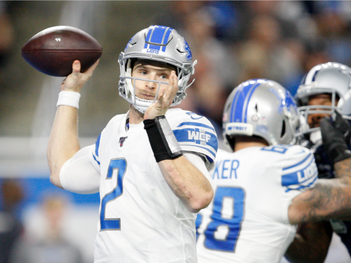 Jeff Driskel, QB. Detroit Lions