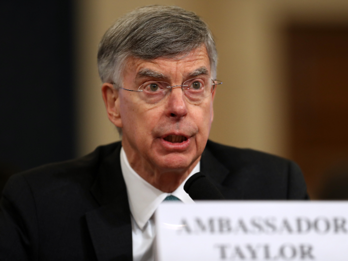 Bill Taylor, acting US ambassador to Ukraine, already testified.