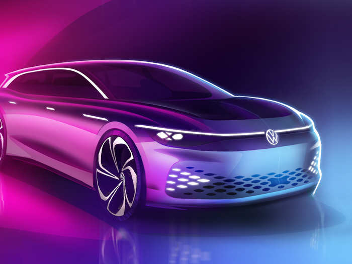 The VW ID. Space Vizzion concept has a crazy name, but it