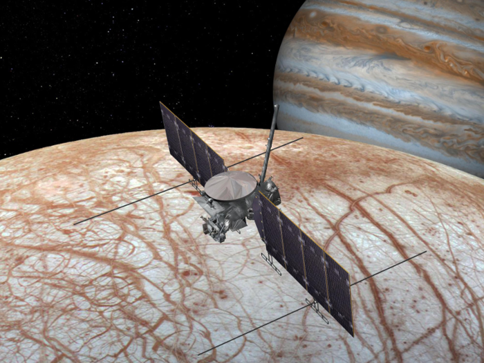 Nobody knows yet if Europa has deep-sea vents, much less alien life. NASA plans to investigate these questions with its Europa Clipper mission.