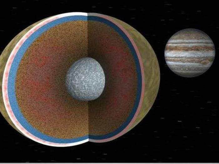 These tides stretch and relax Europa, cracking its surface ice and building friction that heats the moon from the inside.