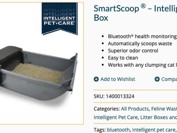 7. OurPets SmartScoop Intelligent Litter Box