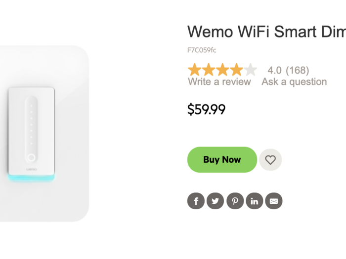 4. Wemo WiFi Smart Dimmer