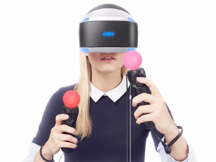 PlayStation VR with accessories and two games